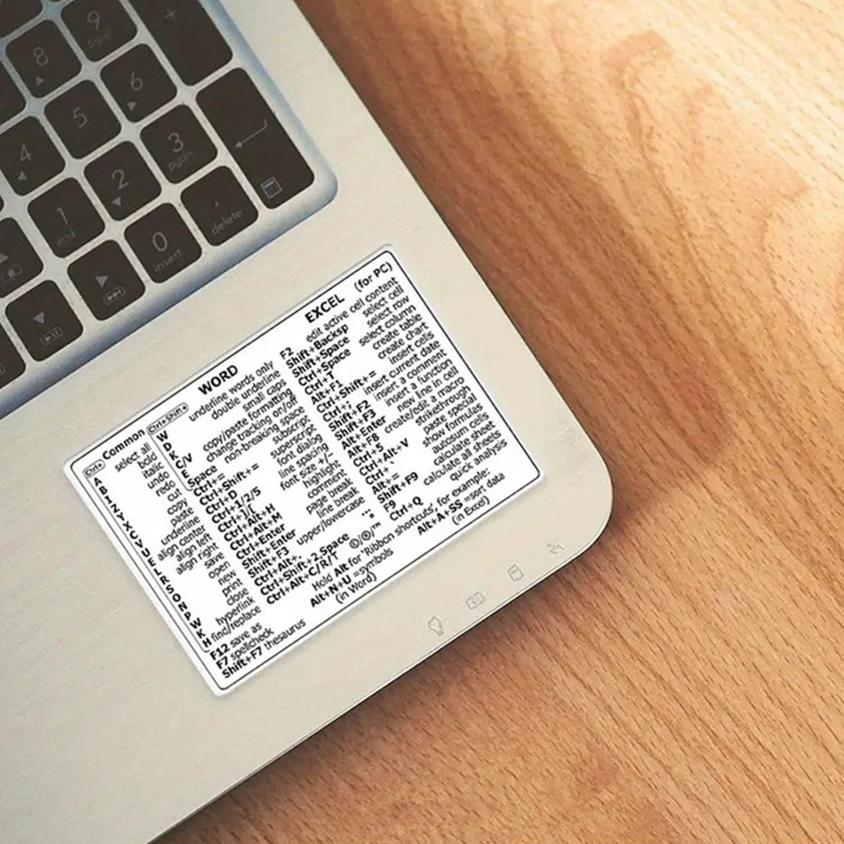 Windows, Word and Excel Shortcut Stickers