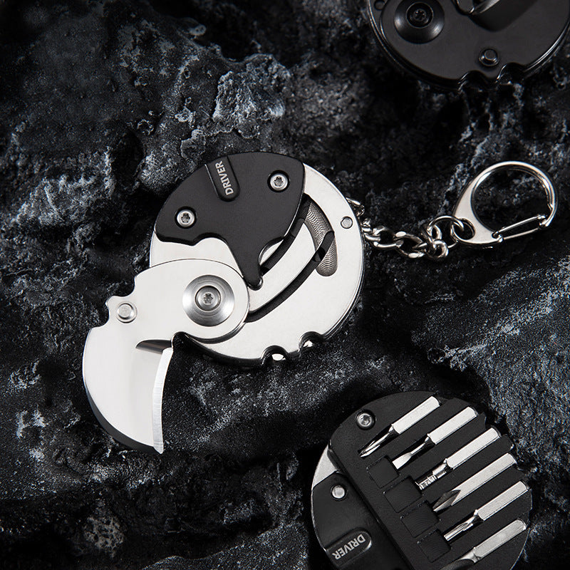 Screwdriver and Pocket Knife Keychain