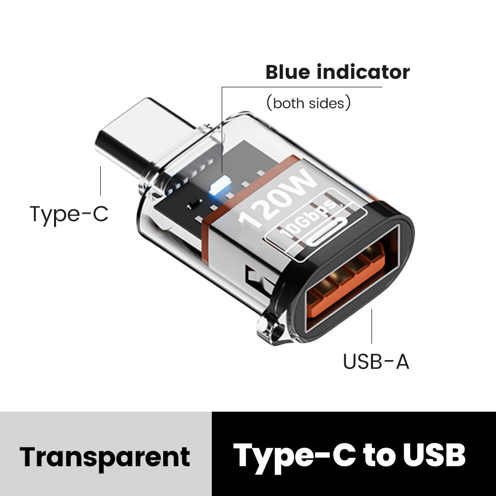 CrystalLink USB-C OTG Adapter (10Gbps) - 2pc