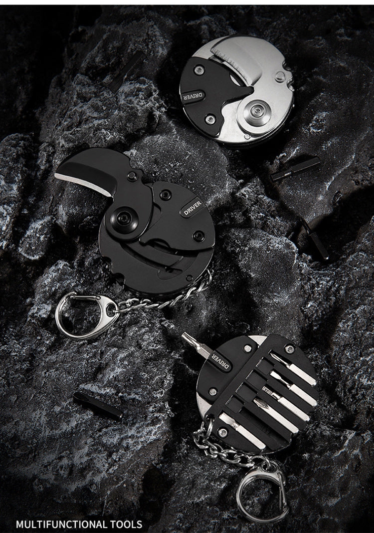 Screwdriver and Pocket Knife Keychain