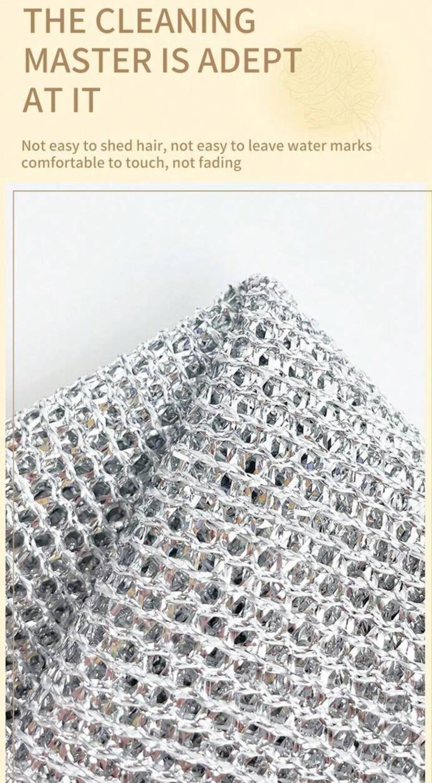 Steel Mesh Dishwashing Multipurpose Cloth (Double Sided)