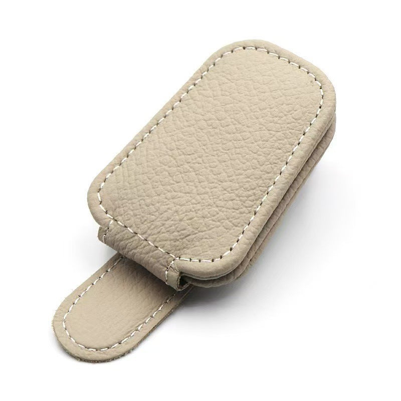 VisorGrip Leather Glasses Clip