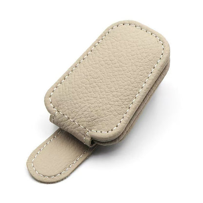 VisorGrip Leather Glasses Clip