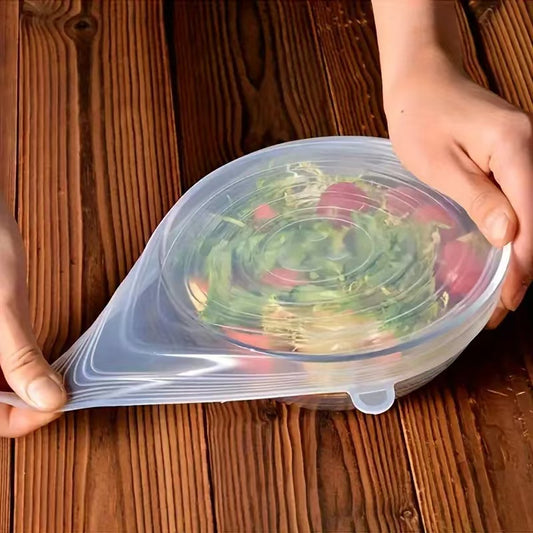 Reusable Silicone Stretch Lids – 6-Piece Set