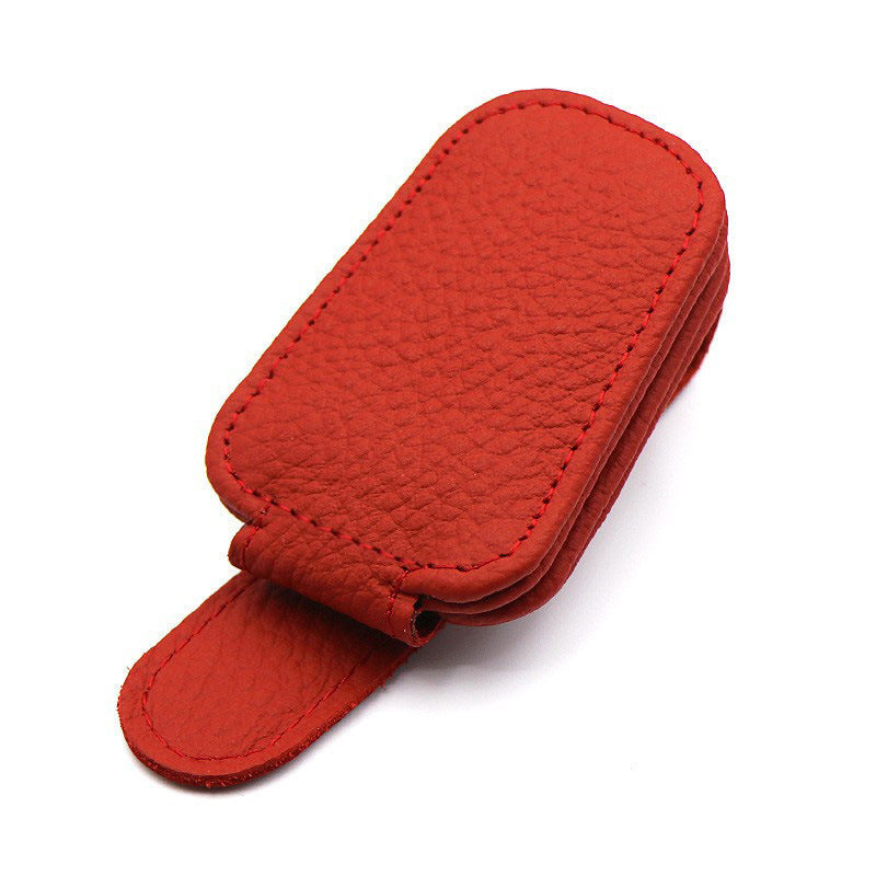 VisorGrip Leather Glasses Clip