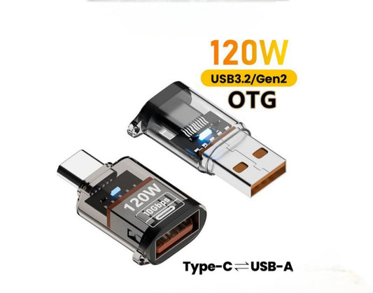 CrystalLink USB-C OTG Adapter (10Gbps) - 2pc