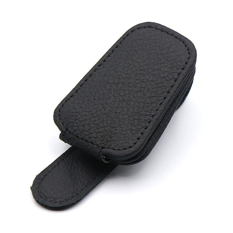 VisorGrip Leather Glasses Clip