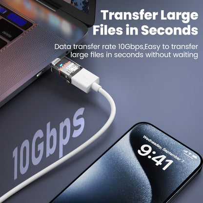 CrystalLink USB-C OTG Adapter (10Gbps) - 2pc