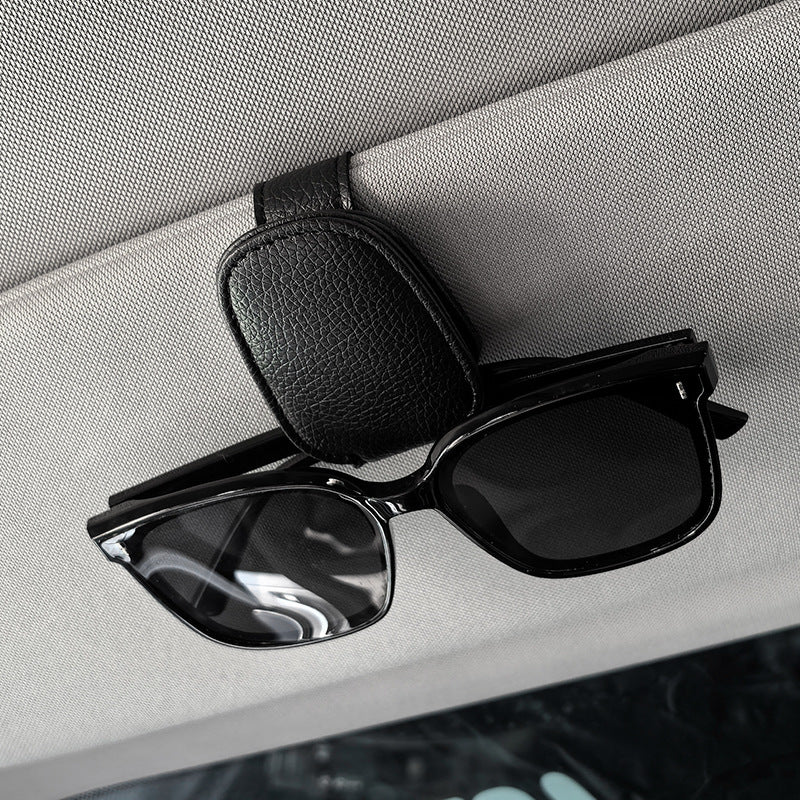 VisorGrip Leather Glasses Clip