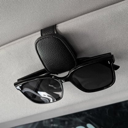 VisorGrip Leather Glasses Clip