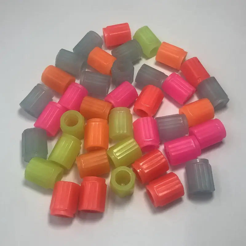 Fluorescent Car Tire Stem Caps 4pc